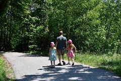 family out walking